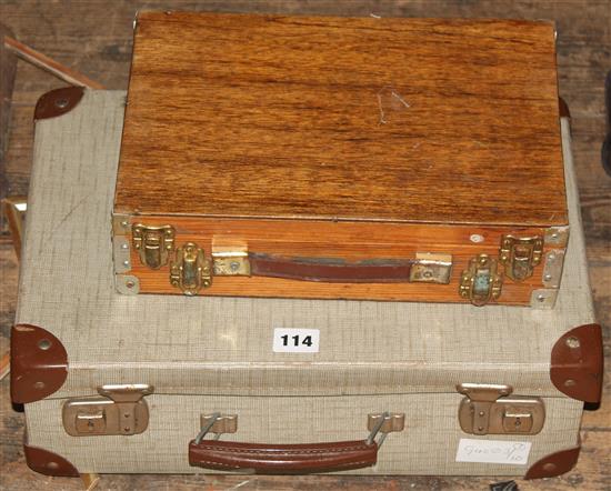 2 cases fishing equipment